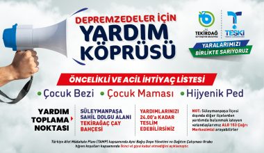 BÜYÜKŞEHİR GENİŞ ÇAPLI BİR YARDIM KAMPANYASINA ÖNCÜLÜK EDİYOR