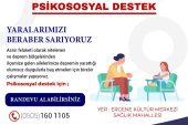 Ergene Belediyesinden Afetzedelere Psikolojik Destek