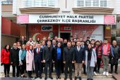 CHP HEYETİ MUHTARLARI ZİYARET ETTİ