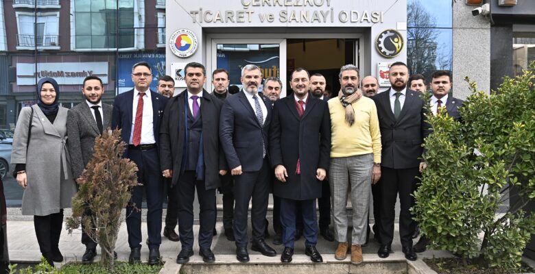 AK Parti Tekirdağ Büyükşehir Belediye Başkan Adayı Cüneyt Yüksel, Çerkezköy’de Esnaf ve Odalarla Buluştu