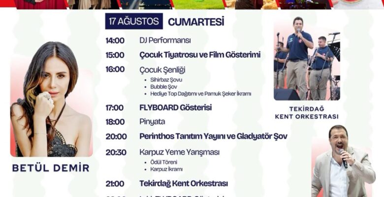 MARMARAEREĞLİSİ’nde KARPUZ FESTİVALİ BAŞLIYOR İŞTE O TARİH