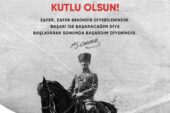 CHP TEKİRDAĞ MİLLETVEKİLİ NURTEN YONTAR’IN 30 AĞUSTOS ZAFER BAYRAMI MESAJI